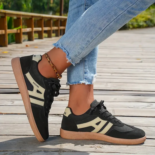 Noralie - Sneakersy damskie retro | Miękka wyściółka, amortyzująca podeszwa, oddychająca cholewka | Styl casual na co dzień