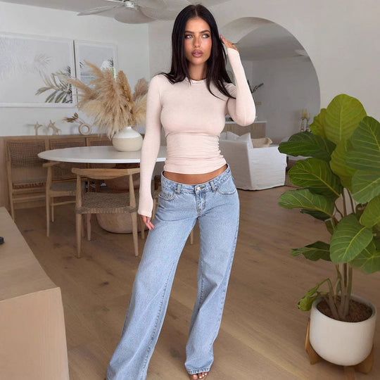Amber | Eleganckie Jeansy Low Rise dla Kobiet