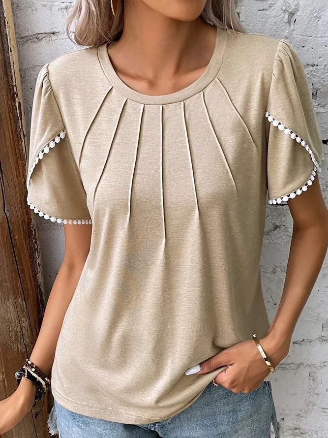 Damski Top o Szerokim Kroju | Komfortowy Casual Top | Luźny Fason | Do Domu i Codziennych Stylizacji