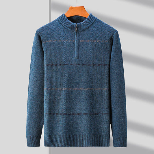 Sweter męski | zamek 1/4, lekka konstrukcja