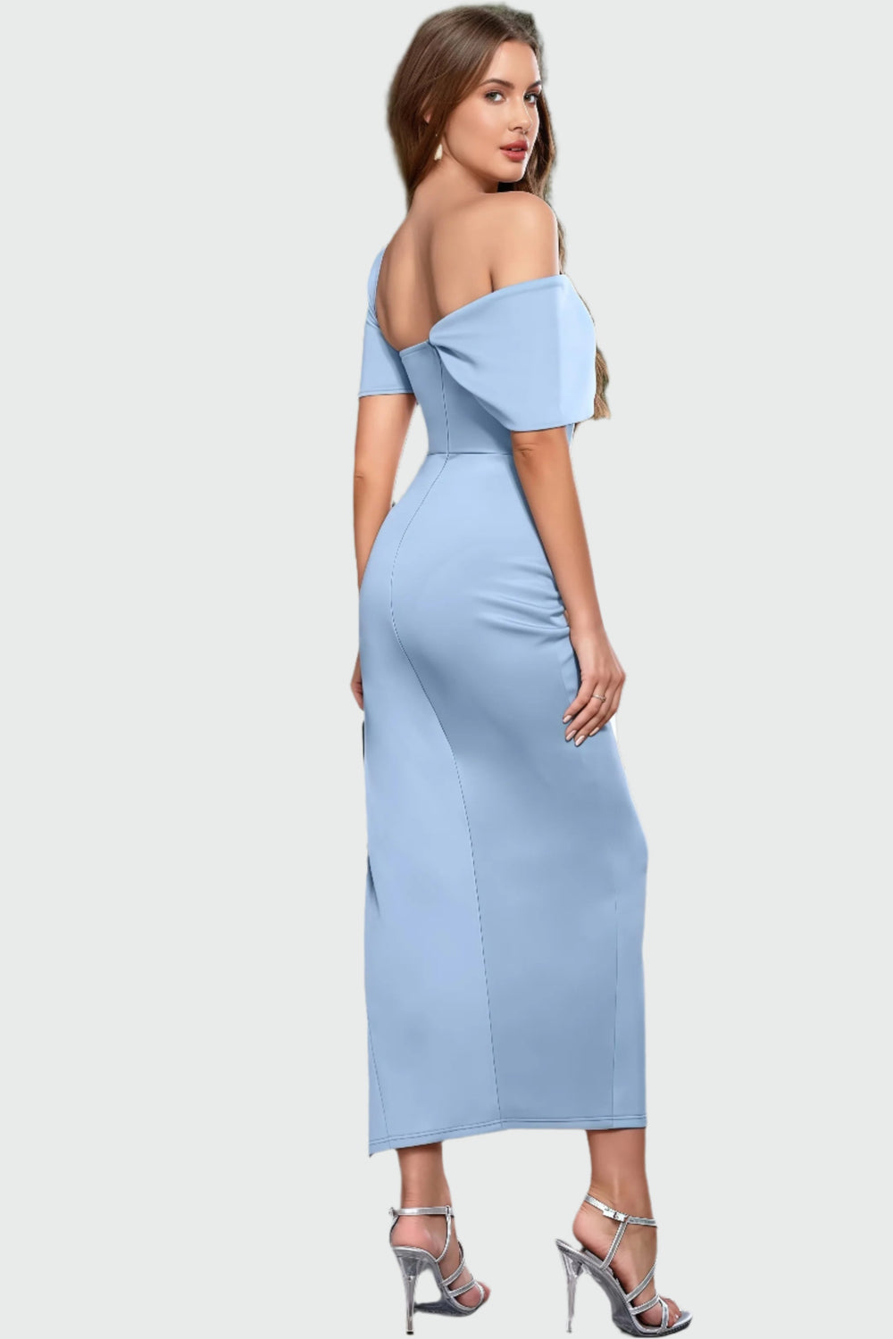 Sophie - Stylowa Sukienka Midi z Jednym Ramiączkiem