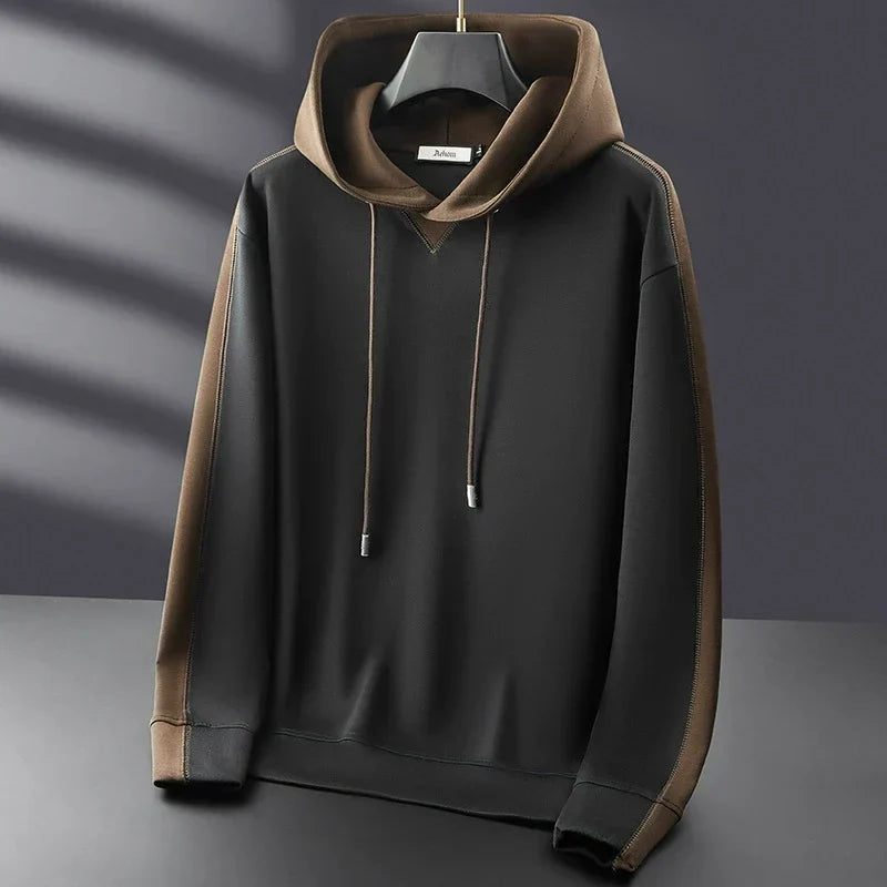Bluza męska z kapturem | dwukolorowy design, luźny krój