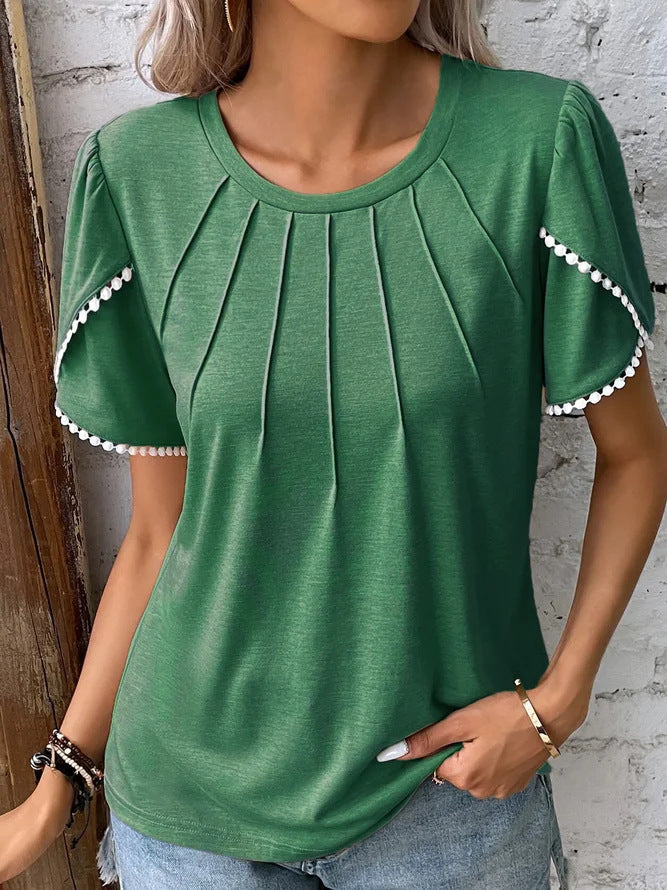 Damski Top o Szerokim Kroju | Komfortowy Casual Top | Luźny Fason | Do Domu i Codziennych Stylizacji