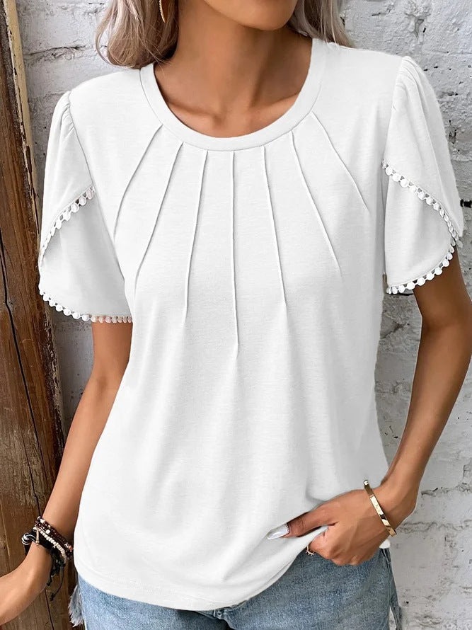 Damski Top o Szerokim Kroju | Komfortowy Casual Top | Luźny Fason | Do Domu i Codziennych Stylizacji