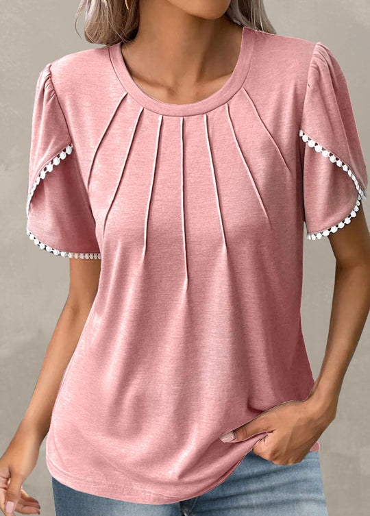 Damski Top o Szerokim Kroju | Komfortowy Casual Top | Luźny Fason | Do Domu i Codziennych Stylizacji