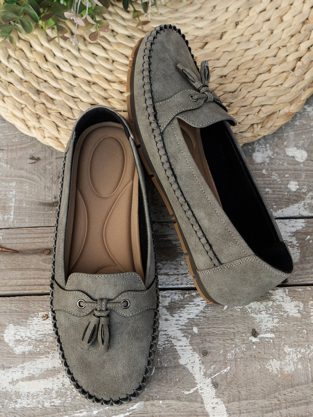 Voxa | Damskie Vintage Loafers - Stylowe Buty Slip-On z Komfortem