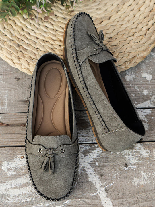 Voxa | Damskie Vintage Loafers - Stylowe Buty Slip-On z Komfortem