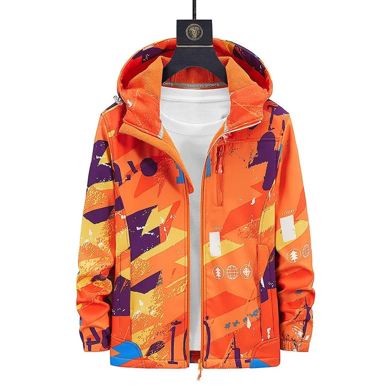 Kurtka unisex | softshell, polar, regulowany kaptur