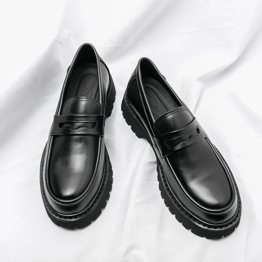 Mężczyźni | Premium Loafers Marconi | Wysoka Podeszwa | Styl Biznesowy i Casual
