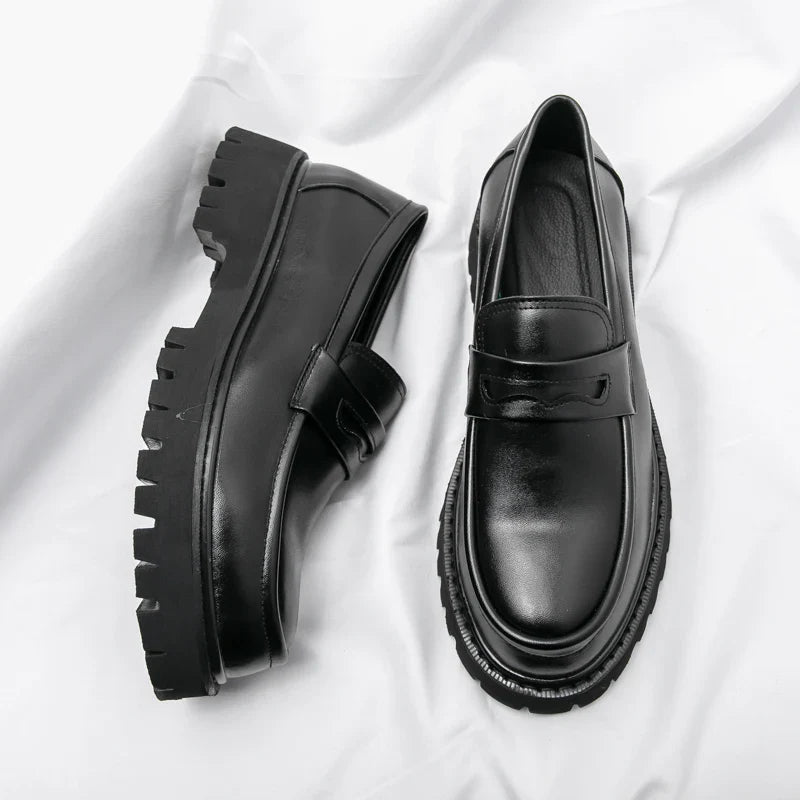 Mężczyźni | Premium Loafers Marconi | Wysoka Podeszwa | Styl Biznesowy i Casual