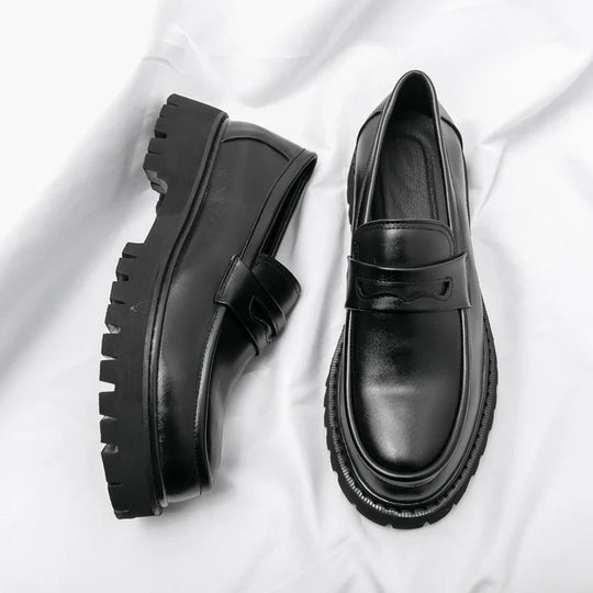 Mężczyźni | Premium Loafers Marconi | Wysoka Podeszwa | Styl Biznesowy i Casual