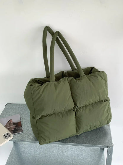 Torba shopper damska | pikowana, lekka