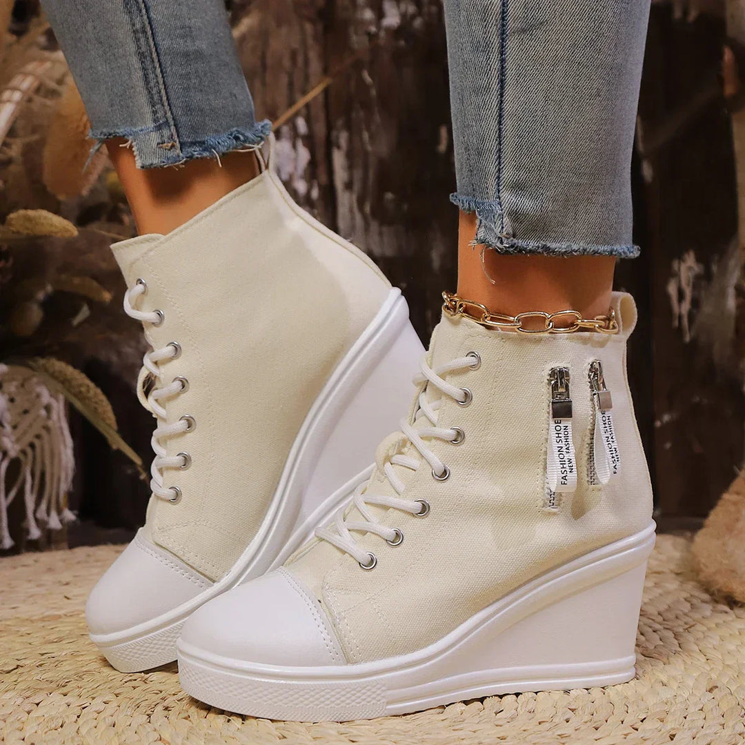 Ventra | Eleganckie damskie buty na koturnie - Casual Comfort, Buty na platformie