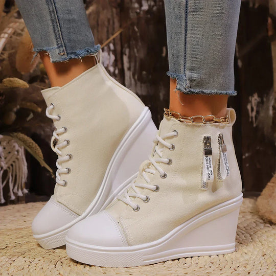 Ventra | Eleganckie damskie buty na koturnie - Casual Comfort, Buty na platformie