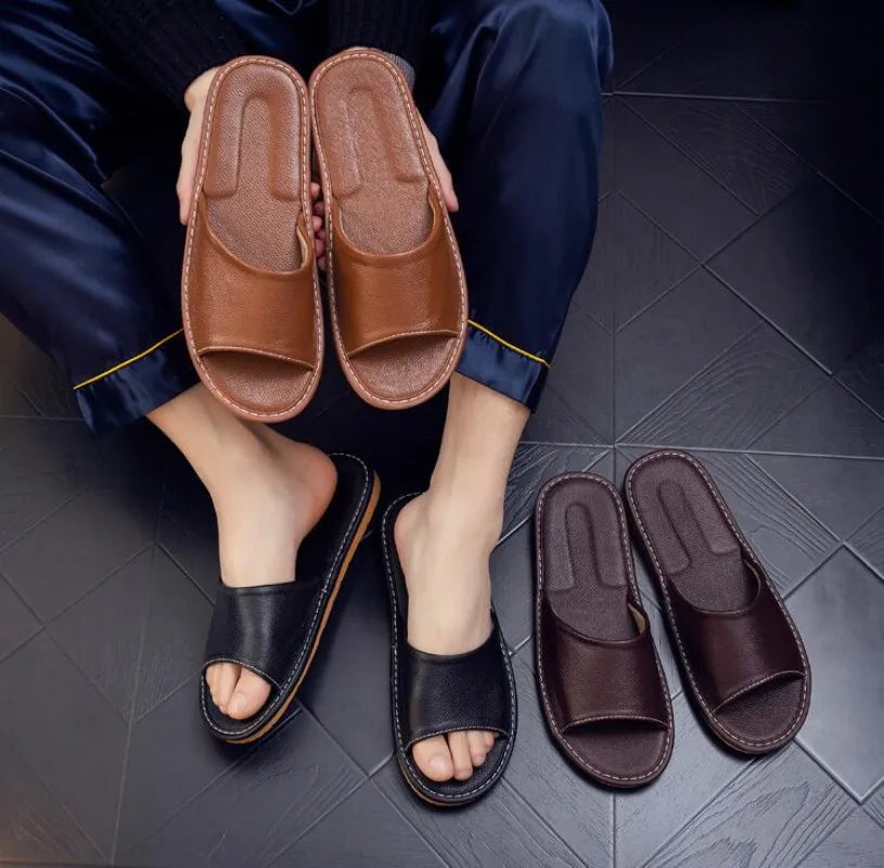 VeraSlide | Wygodne Skórzane Klapki dla Kobiet - Stylowe i Trwałe Obuwie Casual