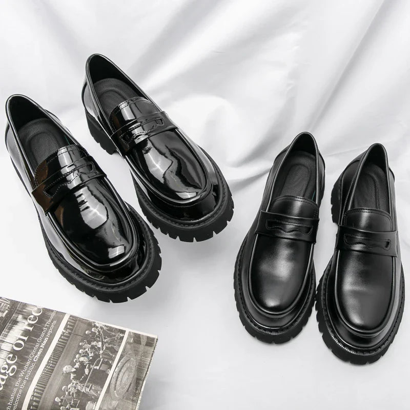 Mężczyźni | Premium Loafers Marconi | Wysoka Podeszwa | Styl Biznesowy i Casual