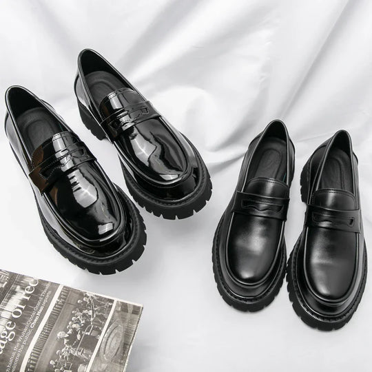 Mężczyźni | Premium Loafers Marconi | Wysoka Podeszwa | Styl Biznesowy i Casual