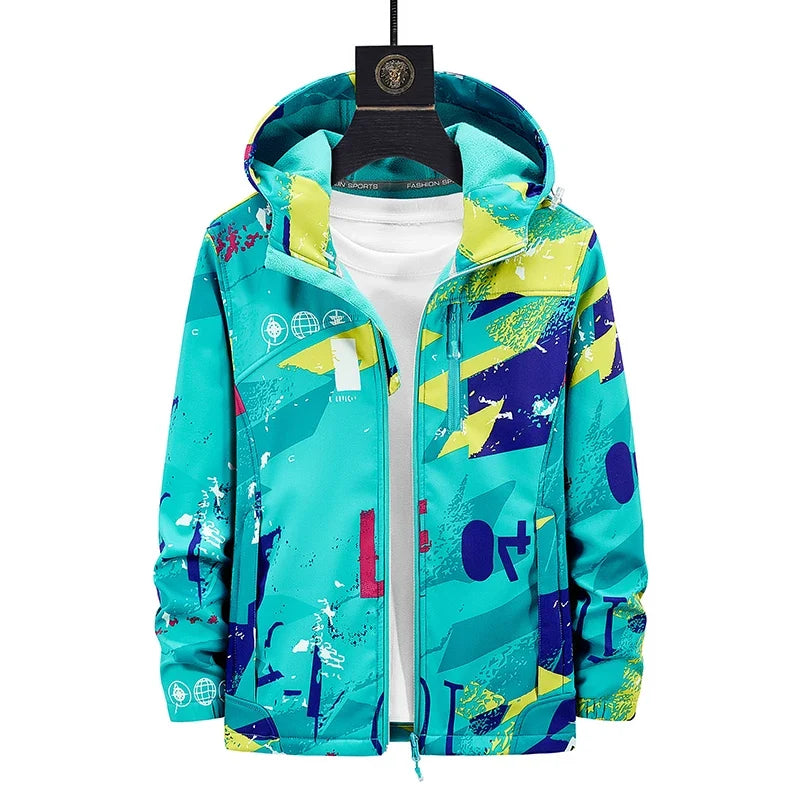 Kurtka unisex | softshell, polar, regulowany kaptur
