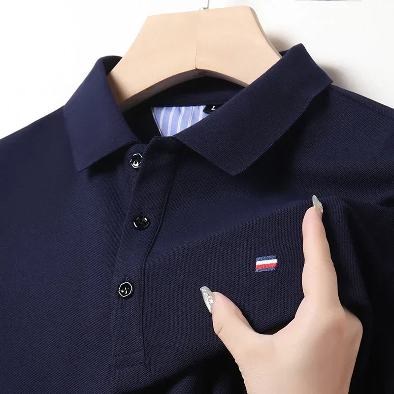 Męskie Polo z Krótkim Rękawem | Dopasowany Krój Slim Fit | Kołnierzyk z Guzikami | Na Co Dzień i Smart Casual