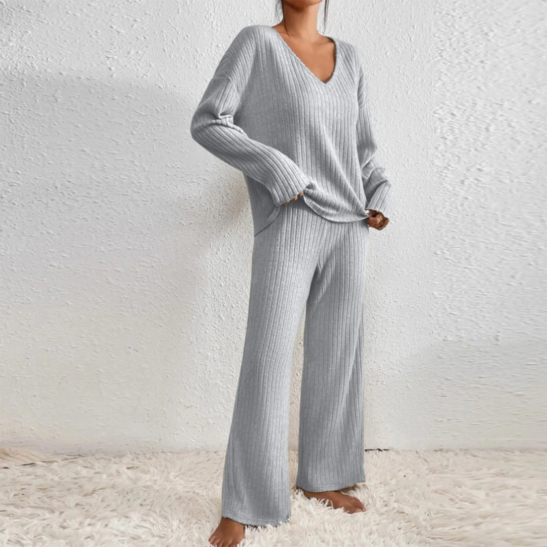 Kobieta | Stylowy Zestaw Wygodny | Pleciona Struktura | Luźny Krój | Styl Casual