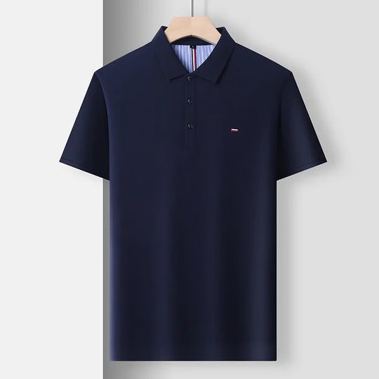 Męskie Polo z Krótkim Rękawem | Dopasowany Krój Slim Fit | Kołnierzyk z Guzikami | Na Co Dzień i Smart Casual
