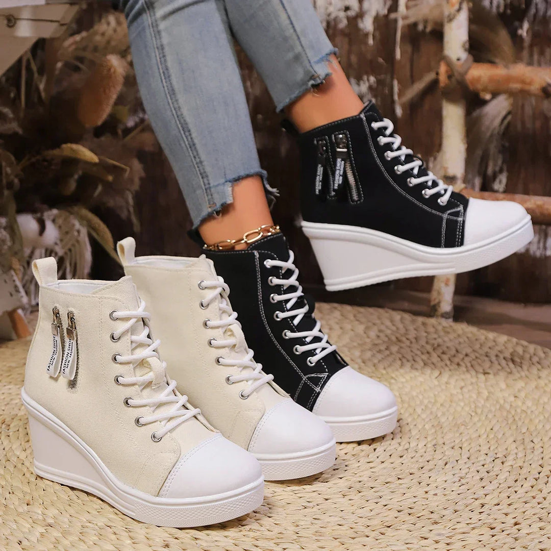 Ventra | Eleganckie damskie buty na koturnie - Casual Comfort, Buty na platformie