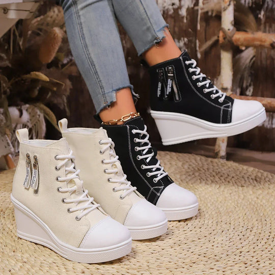 Ventra | Eleganckie damskie buty na koturnie - Casual Comfort, Buty na platformie