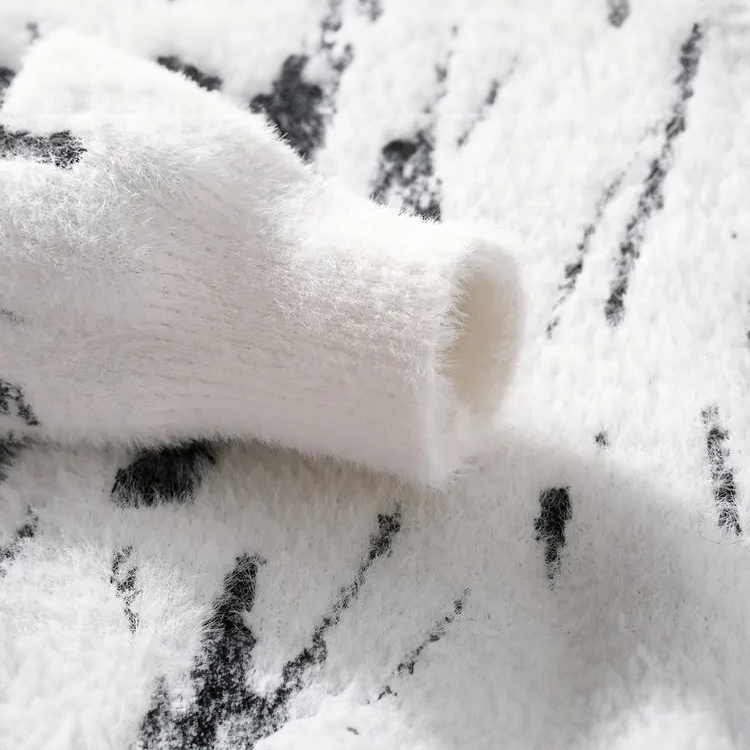 Sweter dla Mężczyzn z Abstrakcyjnym Wzorem i Okrągłym Dekoltem | Idealny na Zimę