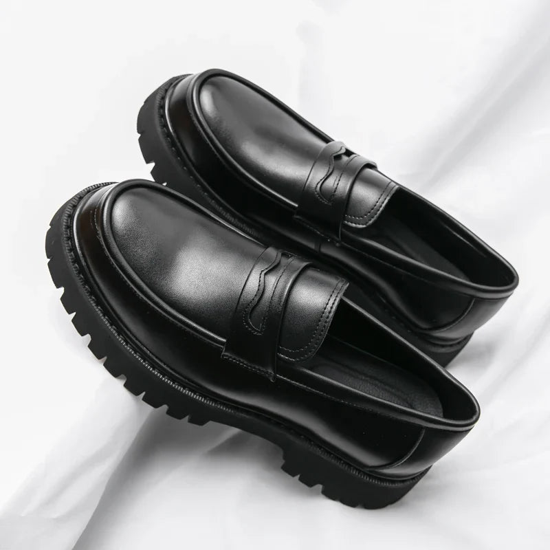 Mężczyźni | Premium Loafers Marconi | Wysoka Podeszwa | Styl Biznesowy i Casual