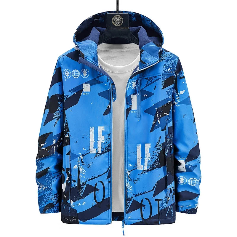 Kurtka unisex | softshell, polar, regulowany kaptur