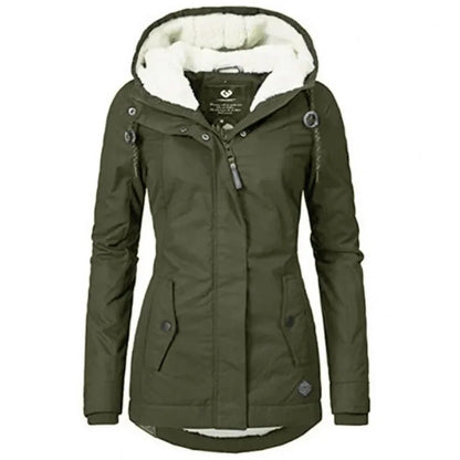 Parka damska | wodoodporna, futerko