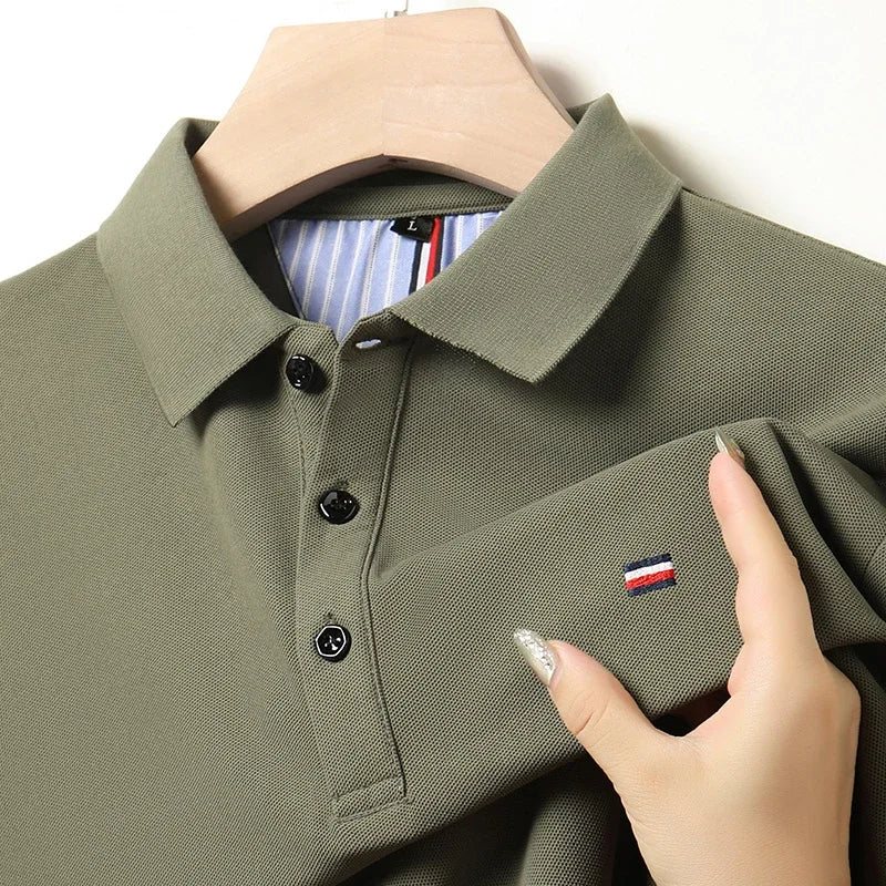 Męskie Polo z Krótkim Rękawem | Dopasowany Krój Slim Fit | Kołnierzyk z Guzikami | Na Co Dzień i Smart Casual