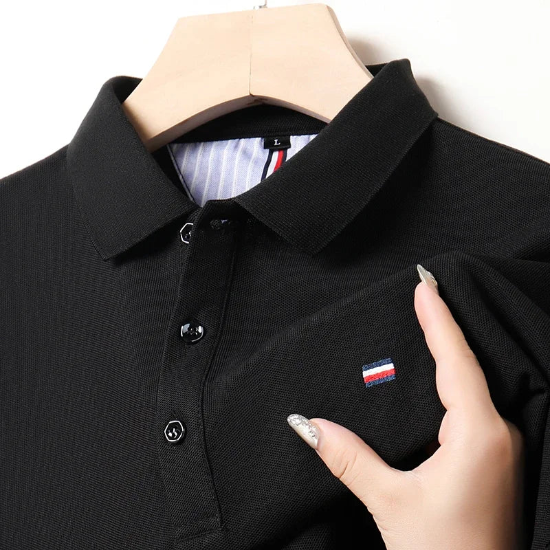 Męskie Polo z Krótkim Rękawem | Dopasowany Krój Slim Fit | Kołnierzyk z Guzikami | Na Co Dzień i Smart Casual
