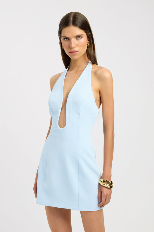 Kobieta | Sukienka Mini | Głęboki Dekolt | Halter Neck | Odkryte Plecy