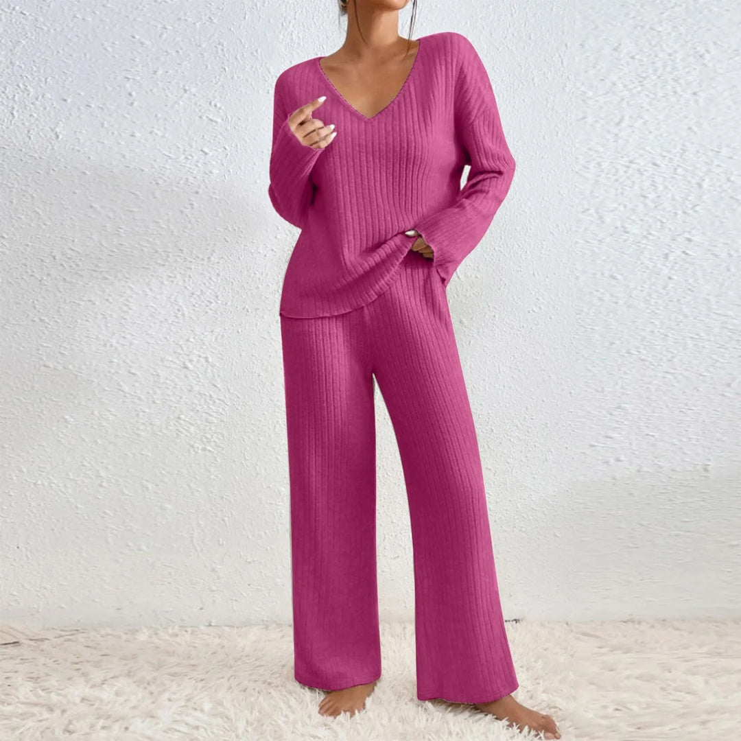 Kobieta | Stylowy Zestaw Wygodny | Pleciona Struktura | Luźny Krój | Styl Casual