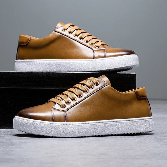Enzo | Męskie sneakersy ze skóry