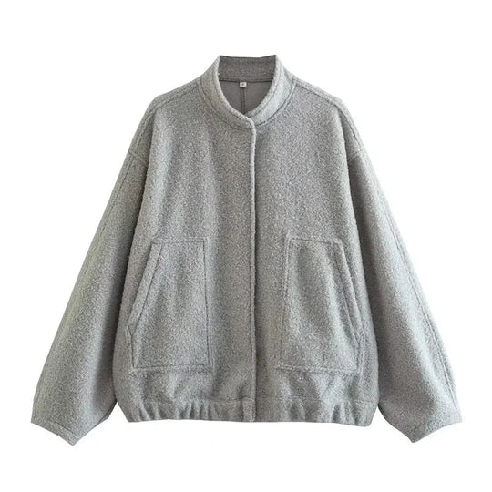 Kobieta | Sweter Oversize Cozzina | Grube Dzierganie | Styl Casual i Przytulny