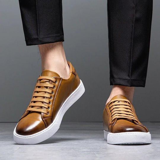 Enzo | Męskie sneakersy ze skóry