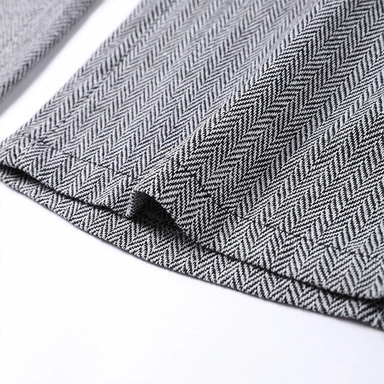 Damski | Zestaw Garniturowy 3-Częściowy | Blazer | Top Gorsetowy | Spodnie z Wysokim Stanem | Pat | Elegancki