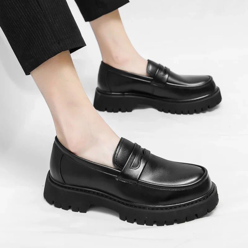 Mężczyźni | Premium Loafers Marconi | Wysoka Podeszwa | Styl Biznesowy i Casual
