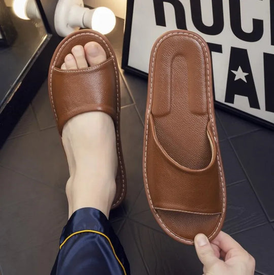 VeraSlide | Wygodne Skórzane Klapki dla Kobiet - Stylowe i Trwałe Obuwie Casual
