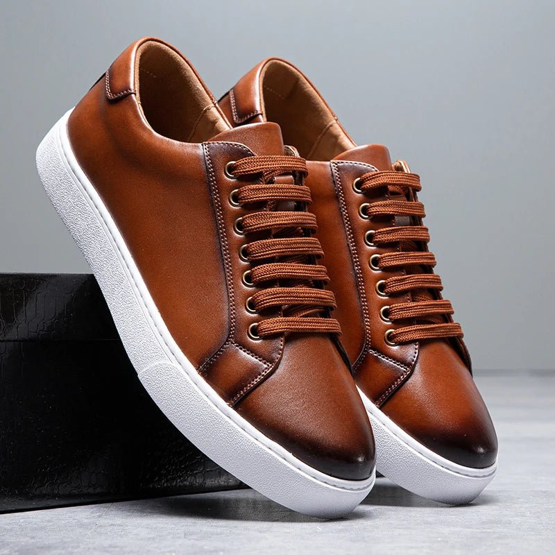 Enzo | Męskie sneakersy ze skóry