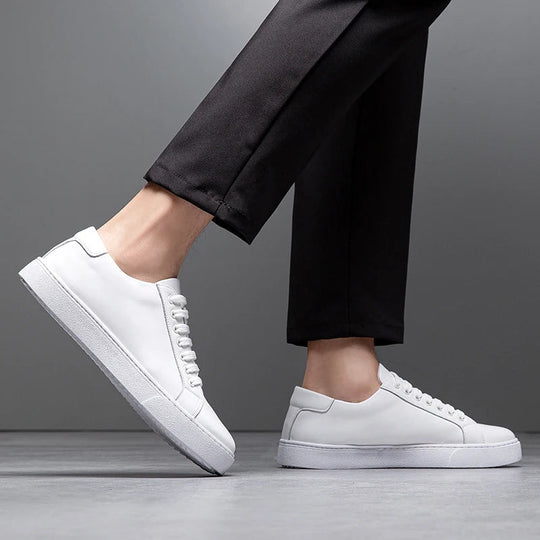 Enzo | Męskie sneakersy ze skóry