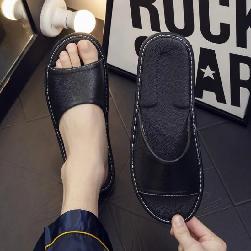 VeraSlide | Wygodne Skórzane Klapki dla Kobiet - Stylowe i Trwałe Obuwie Casual