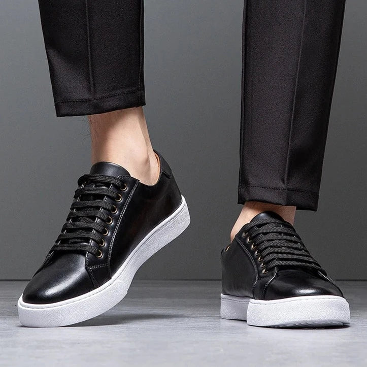 Enzo | Męskie sneakersy ze skóry
