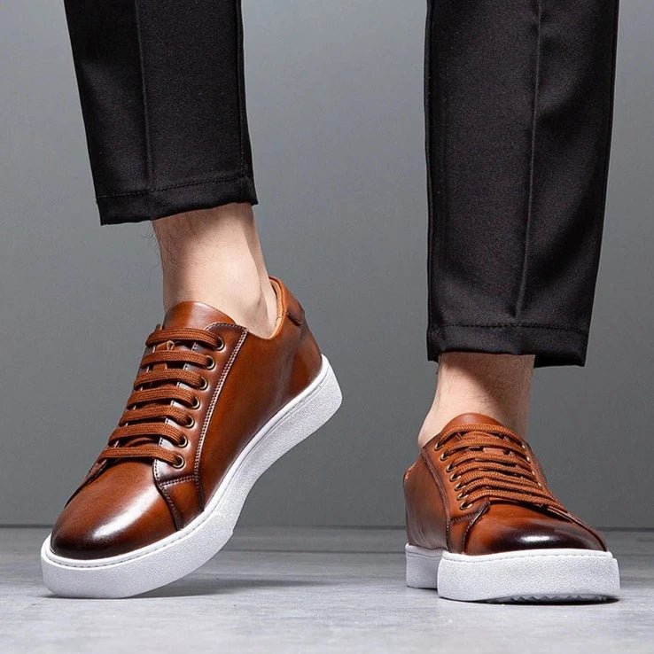 Enzo | Męskie sneakersy ze skóry