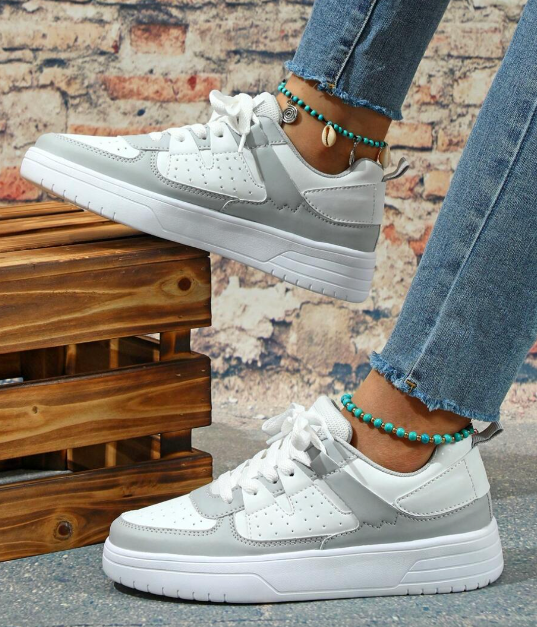 Lunette | Klasyczne damskie sneakersy - Lekka casualowa obuwie sportowe