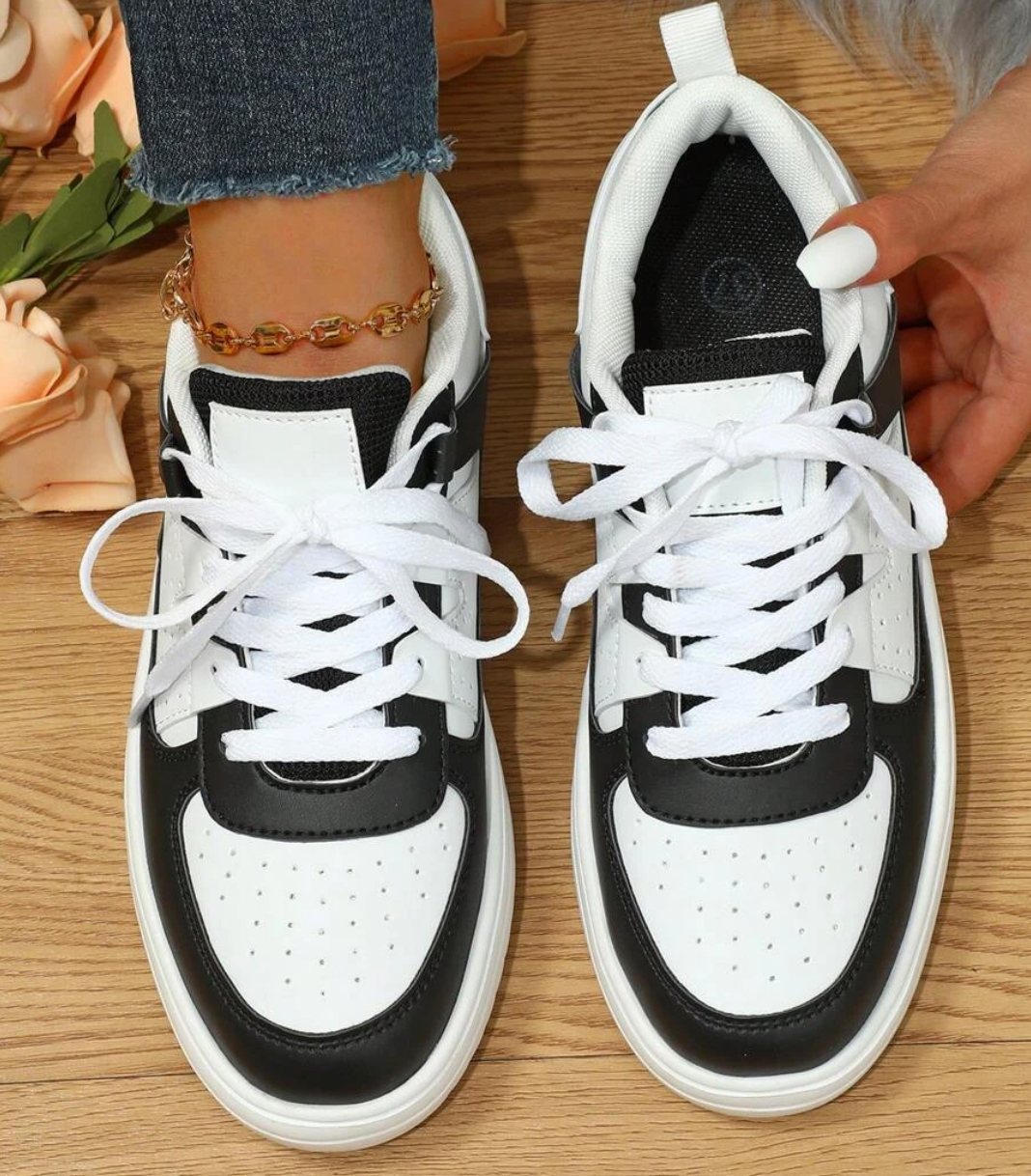 Lunette | Klasyczne damskie sneakersy - Lekka casualowa obuwie sportowe