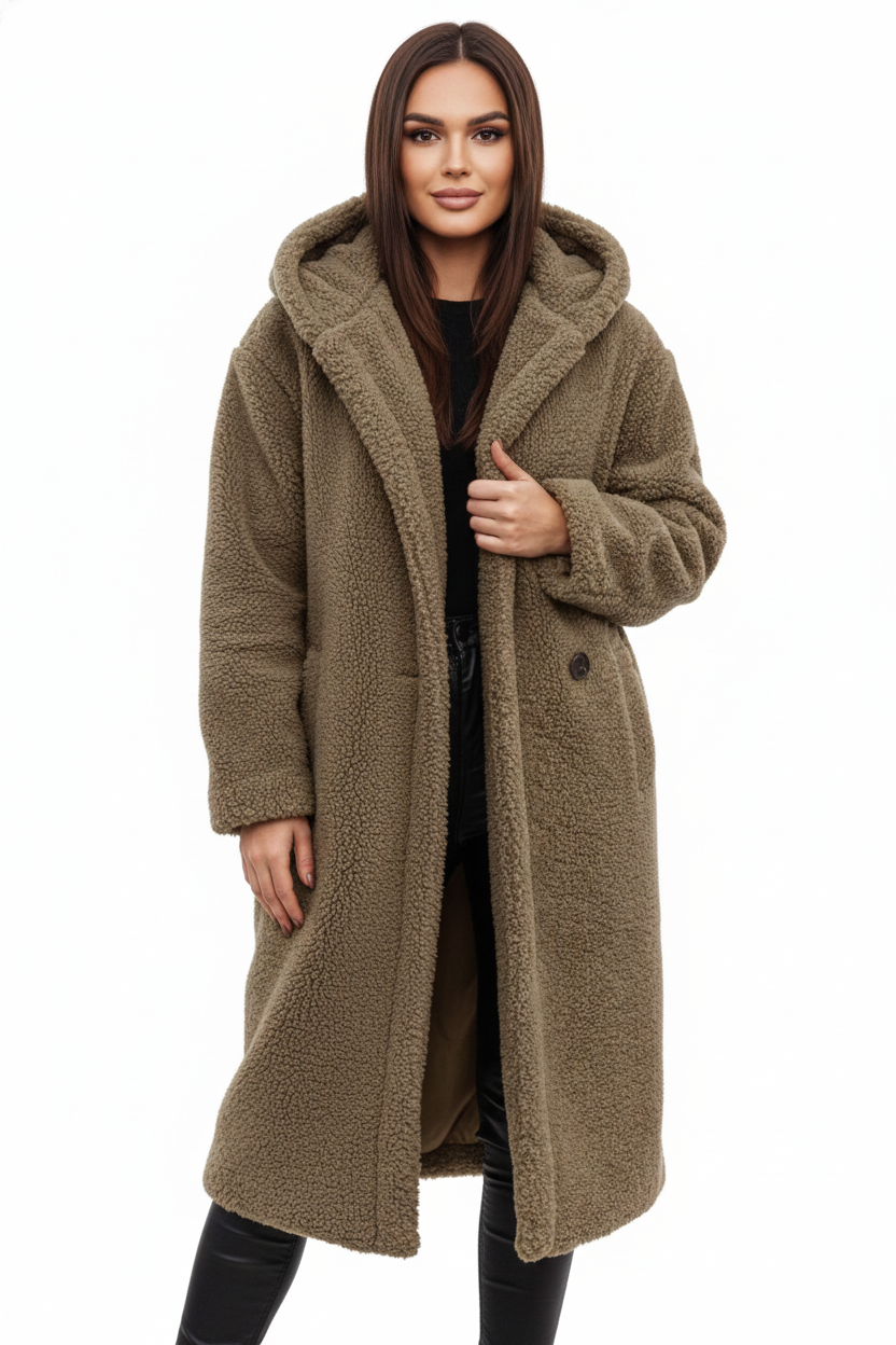 Kurtka damska | teddy, oversize
