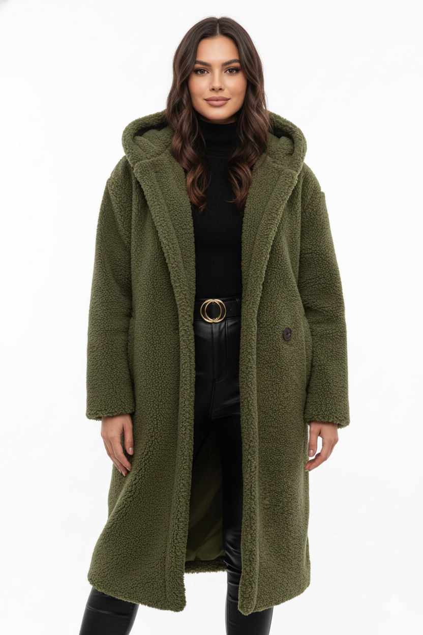 Kurtka damska | teddy, oversize